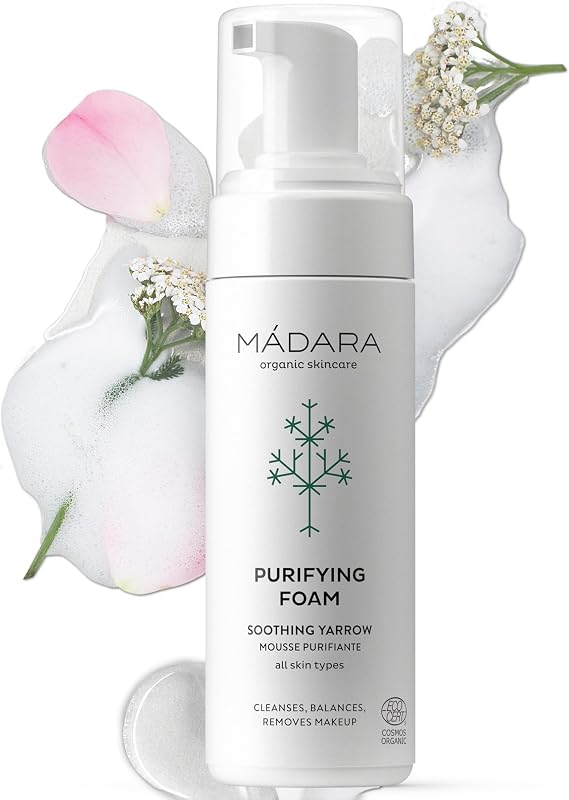 MÁDARA Purifying Foam 150 ml - Foaming Face Cleanser, Removes Makeup