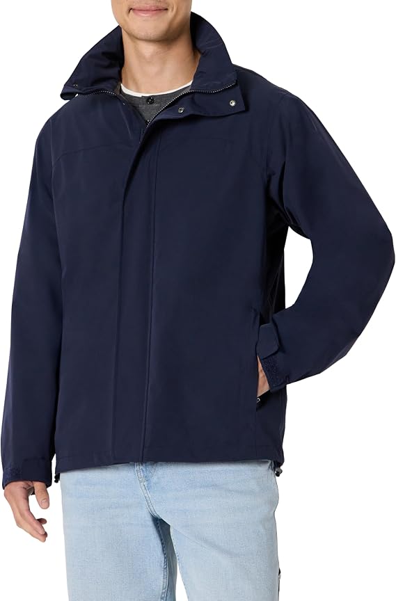 Amazon Essentials Men's Waterproof Packable Rain Jacket
