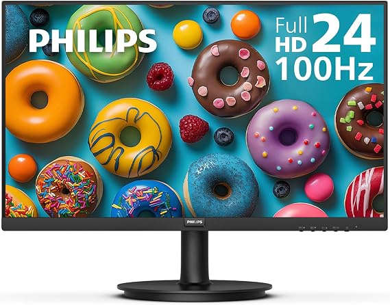 Philips 24 Inch Computer Monitor FHD 100Hz VA VESA Flicker-Free, 241V8LB