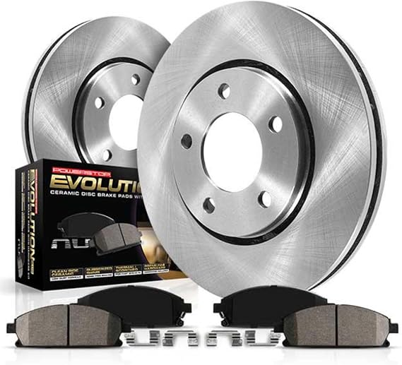 PowerStop Z17 Replacement Brake Pad & Rotor Kit Rear KOE6107 | Subaru Impreza, Subaru Forester, Crosstrek Ceramic Brake Pads + Disc Rotors