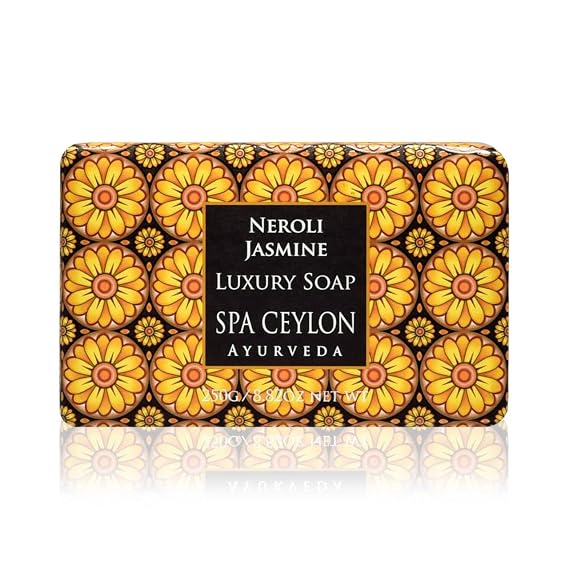 SPA CEYLON NEROLI JASMINE Luxury Soap | Luxuriously Creamy Natural Cleanser | Hydrating | Softens skin | Paraben Free | 100% Vegetarian | Suitable for all skin types