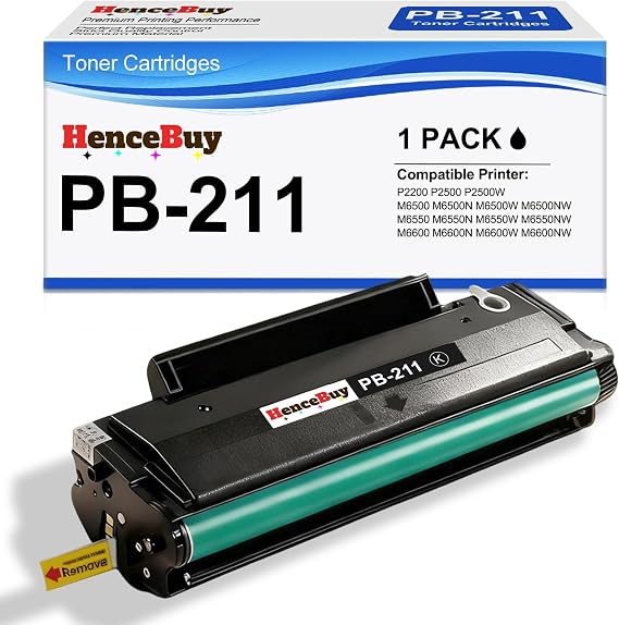 PB-211 Toner Cartridge Replacement for PB-211 PB211 PB-211E PB211EV Black Toner Cartridge Work for P2502W M6552NW M6550NW M6602NW M6600NW P2500W Laser Printer (1-Pack)