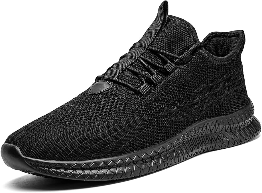 Mens Running Shoes Slip On Walking Sneakers Tennis Gym Shoes Casual Road Fashion Breathable Lightweight Workout Sport