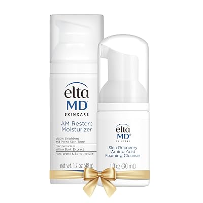 EltaMD AM Restore Face Moisturizer for Women and Men, Light Moisturizer Face Cream, Made with Niacinamide and Hyaluronic Acid, 1.7 oz Pump