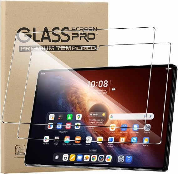 KZIOACSH 2 Pack Screen Protector for HONOR MagicPad4/HONOR MagicPad 4 12.3 Inch, Ultra Clear 9H Hardness Touch Sensitive Anti-Scratch Anti-Fingerprint Protective Tempered Glass Film