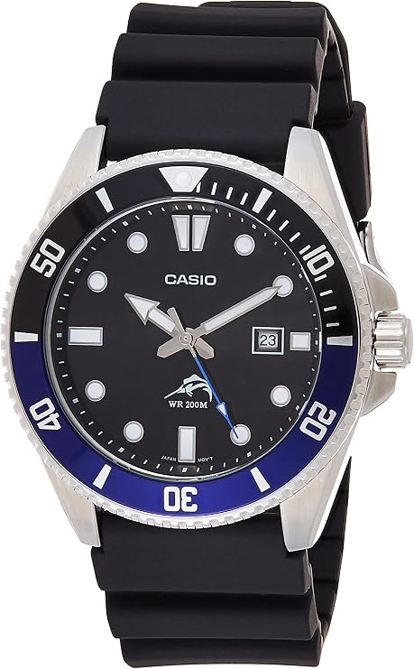 CASIO Men's Diver Watch MDV106B-1A1 Black/Blue Overseas Model Parallel Import