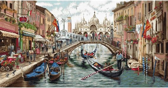 Luca-S Cross Stitch Kit Venice, Gold Collection, Embroidery Kit | embroidery by Marussia