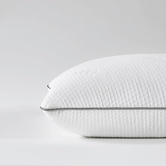 Saatva Cloud Memory Foam Pillow, Contouring and Lofty Pillow | Shredded Gel-Infused Memory Foam Fill, Perfect for Any Sleep Position, Queen (28"x16") 1 Pack