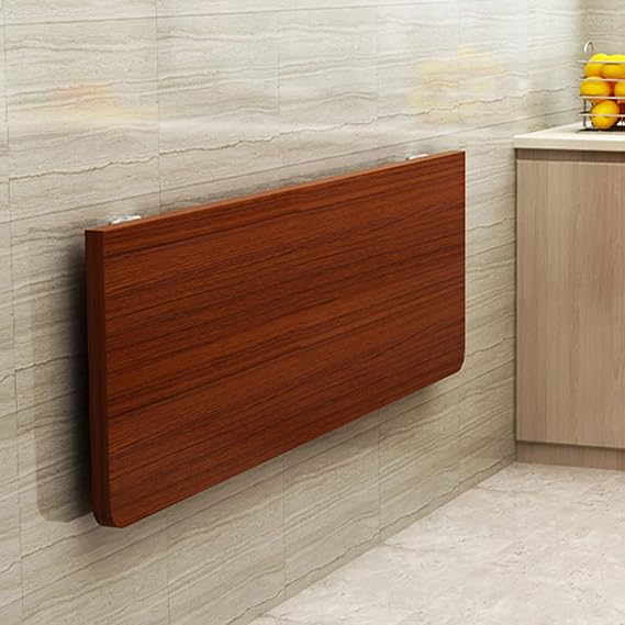 Thicken Wall Mounted Folding Table,Drop Leaf Computer Desk Study Tables For Small Space,Space Saving Floating Desk,Laundry Table For Folding Clothes,for Dining, Room, Study, Kitchen, Dinner, Bar ( Col