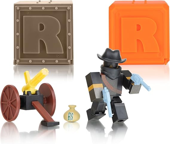 Roblox Action Collection - Tower Defense Simulator: Badlands Heist Figure Pack + Two Mystery Figure Bundle [Includes 3 Exclusive Virtual Items]