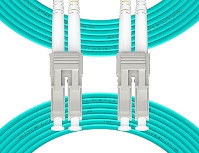 100M328ft OM3 LC to LC Fiber Patch Cable,10GB40GB Multimode Duplex 50125m 2.0mm Fiber Optic Jumper Cords Length Option: 0.5M1.6ft-100M328ft