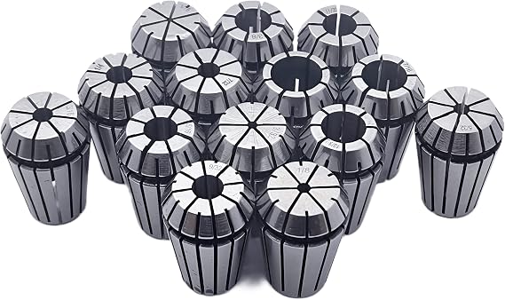 ER20 Spring Collet Set for CNC Engraving Machine and Milling Lathe Tool Workholding Engraving Collets (ER20-14pcs)