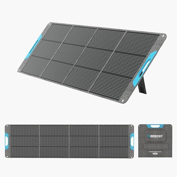 Renogy N-Typ Solarpanel Faltbar 200W 25% Hoch-Effizienz Tragbares Solarmodul IP65 63kg Faltbares Solarpanel für Powerstation RV Camping Off Grid Wohnmobil Outdoor Neue Upgrade-Version