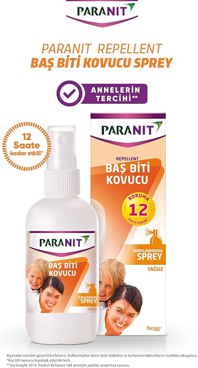 Baş Biti Kovucu Yağsız Sprey 100 ml