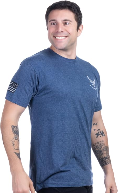 US Air Force Shirt for Men USAF Veteran Airman Airforce T-Shirt