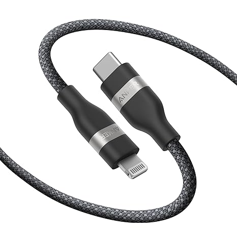 Anker USB C to Lightning Cable, Upcycled-Braided Cord (6 ft)