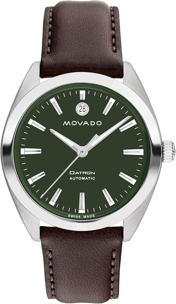 Movado Heritage Series Datron Mens Automatic Watch, Swiss Self-Winding, 40mm