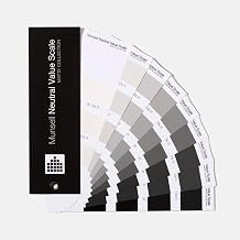 X-Rite Munsell Neutral Value Scale - Matte Finish, 31-Step Gray Scale Fan Deck, 2.0/ to 9.5/, Quarter Step Intervals, Portable, Plastic, Black