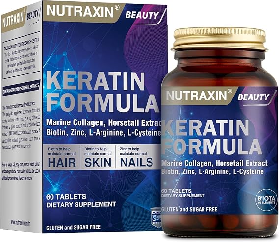Nutraxin Beauty Keratin Formula 60 Tablet Food Supplement