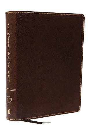 KJV Journal the Word Bible: Reflect, Journal or Create Art Next to Your Favorite Verses (Brown Bonded Leather, Red Letter, Comfort Print: King James Version Holy Bible)