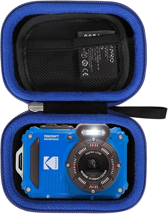 Mchoi Waterproof Hard Carrying Case Replacement for Kodak PIXPRO WPZ2 Rugged Waterproof Digital Camera, Case Only, Blue