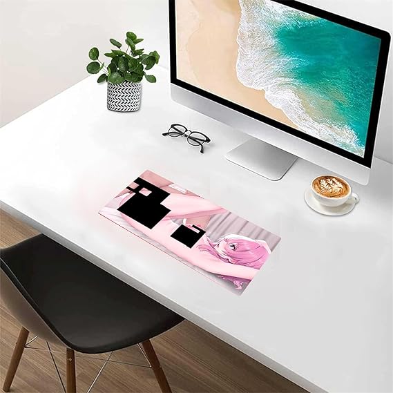 Sexy Anime Mouse Pads Large Gaming Mouse Pad Computer Pad Gamer Keyboard Carpet PC Desk Mat XXL Gaming Game Sexy Butt Breasts Chest (24x12 inch)