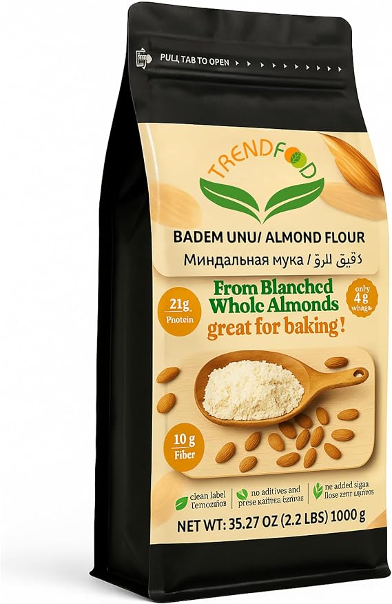 İnce öğütülmüş badem unu, 2 kg 2'li avantajlı paket