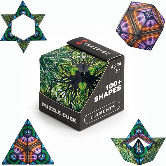 Shashibo DODECA Magnetic Puzzle Cube, Stress Relief Fidget Toy | 100+ Possible Shapes, Sensory Fidget Toy For Adults & Kids, Fun Shape Shifting Puzzle Box For All Ages