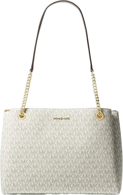 Michael Kors Soho Medium Signature Logo Tote Bag Vanilla
