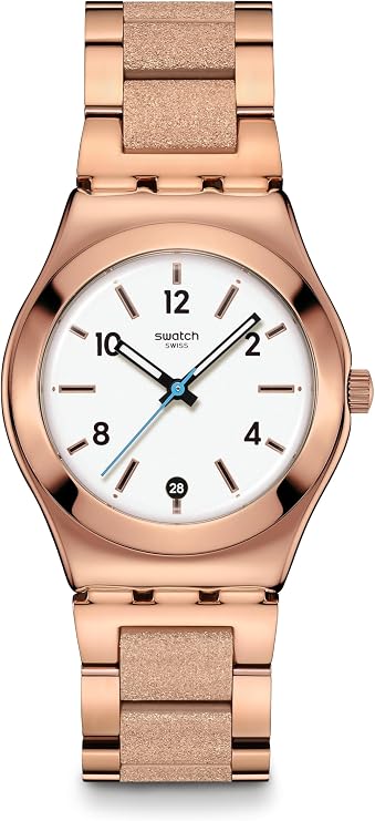 Swatch Irony Medium Womens Dress Watch Stainless Steel Quartz Water Resistant