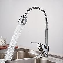 Brass Kitchen Faucet with Multifunction Shower Cold and Hot Water Mixer Tap for Kitchen Sink and Washing Machine