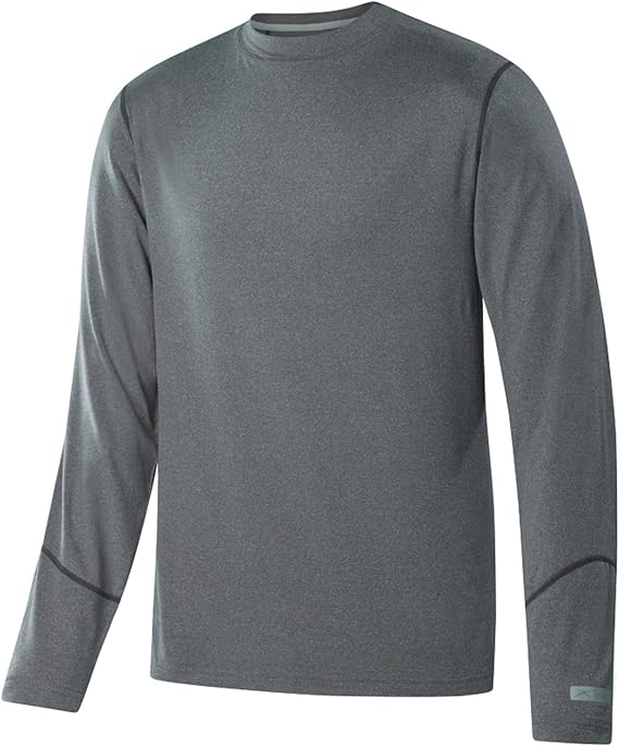 Terramar Men's Thermolator Climasense 4-Way Stretch Brushed Crew Neck Top