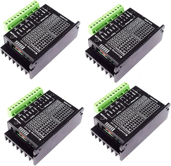 4 Pcs TB6600 4A 9-42V Stepper Motor Driver CNC Controller, Stepper Motor Driver Nema tb6600 Single Axes Two Phase Hybrid Stepper Motor for CNC