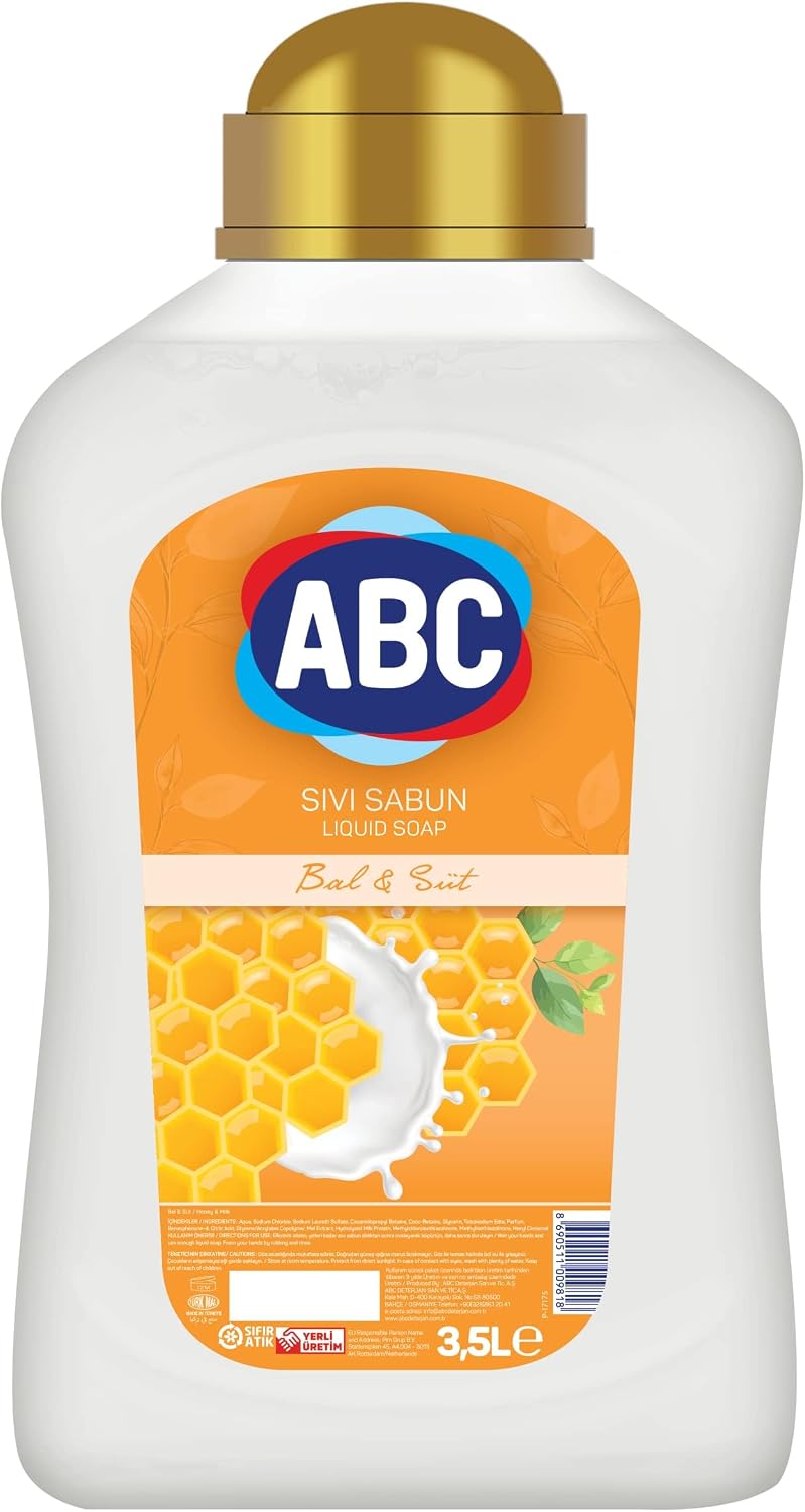 ABC DETERGENT Liquid Soap Honey & Milk 3 L
