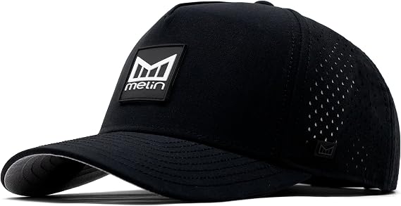 melin Odysea Stacked Hydro, Snapback Hats, Water-Resistant Baseball Caps for Men & Women, Golf, Running, or Workout Hat