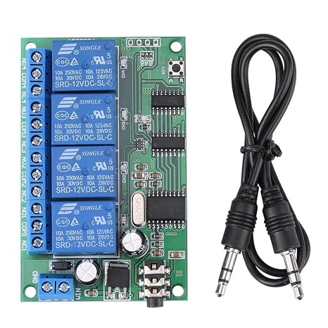 Decoder Relay Module AD22B04 12V 4 Channel DTMF Tone Phone Remote Controller PLC Switch Module