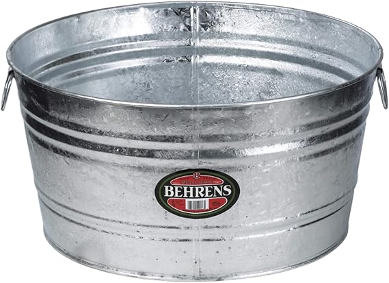 Behrens 3 17 Gallon Round Hot Dipped Steel Tub