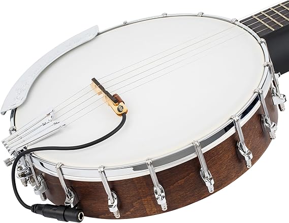 KNA BP-1 Portable Piezo Banjo Pickup Natural Tone, Lightweight Design, Easy Installation, Passive Electronics, No Battery Required, Secure Clamp Mount, Handcrafted in Europe