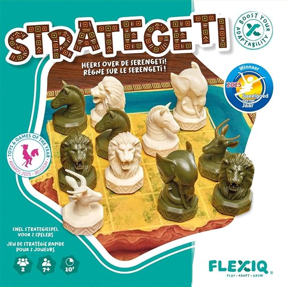 FlexIQ | Strategeti Board Game | From 7+ | 2 players | Playing time: 10 Minutes| EN/FR Version