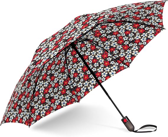 ShedRain UnbelievaBrellaTM Reverse Printed Compact 47"" Arc Umbrella