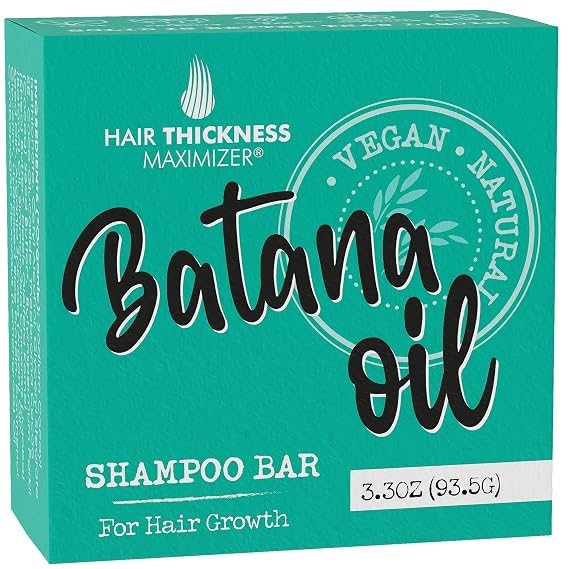 Hair Thickness Maximizer Batana Oil Shampoo Bar for Hair Growth. USA Made