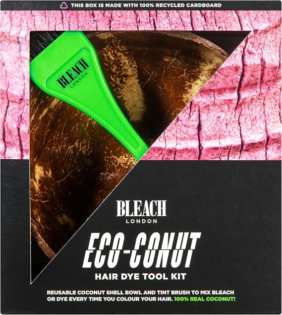 Bleach London Eco-conut Bowl - Reusable non-plastic tool kit including bowl and tint brush