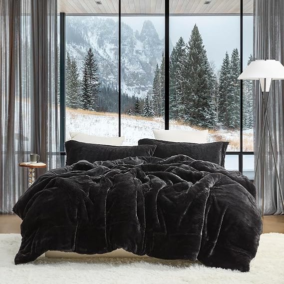 Coma Inducer You Deserve It Oversized King Comforter Set - Black