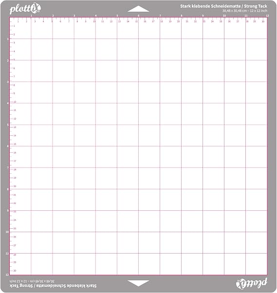 plottiX 105003 Cutting Mat, Grey, 12" x 12"