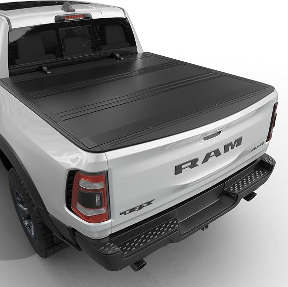 Toptiny Low Profile Flip Up Truck Bed Tonneau Cover Fits 2009-2026 Dodge Ram 1500 New Body Style (Not for Classic Body) 5'7" Bed Without Ram Box (67.4")