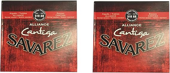 Savarez Guitar Strings 2-Packs Nylon Alliance Cantiga Normal Tension 510AR