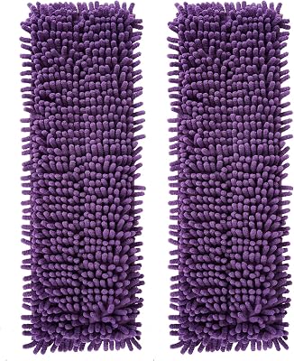 2 Pack Pet System Microfiber Sweeping Pad for Bona Mops, Reusable Pet Replacement Mop Pad for Multi-Surface Floors, 18 Inch Washable Cleaning & Dusting Pads, Attracts & Picks Up Pet Hair