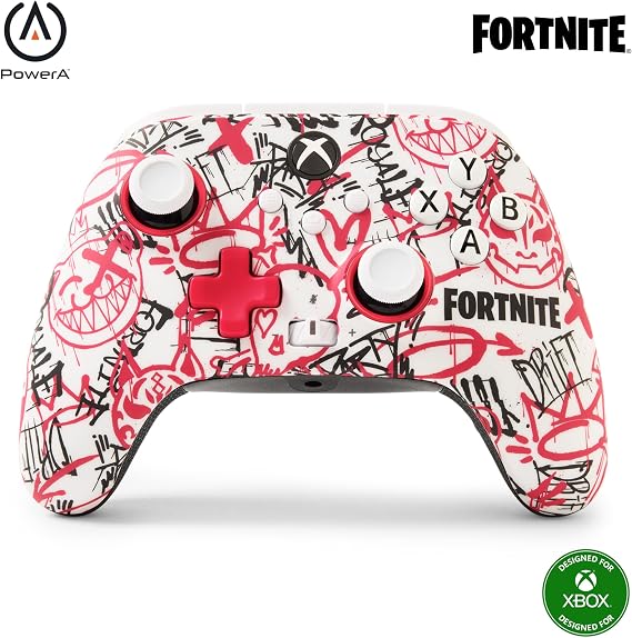 PowerA Wireless Controller for Xbox Series X|S - Fortnite SE, bonus virtual item included, hall effect thumbsticks, low latency wireless, officially licensed, works with Xbox One and Windows 10/11