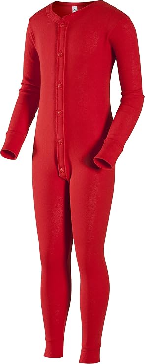 Indera Girl's Cotton 1 x 1 Rib Union Suit