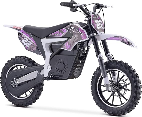 MotoTec 36v 500w Demon Electric Dirt Bike Lithium Green, 49 x 22 x 32